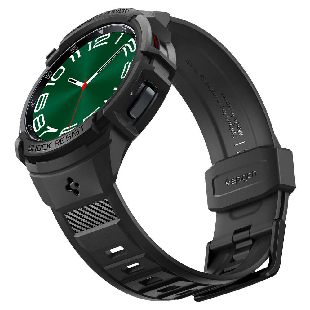 Spigen Galaxy Watch 6 Classic 47mm Rugged Armor Pro Band Case (Black)