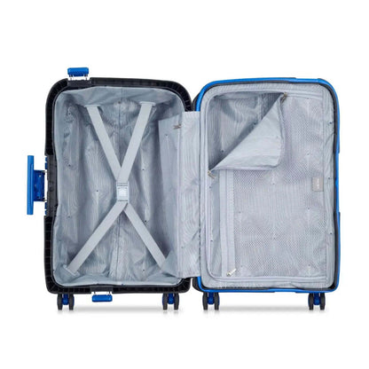 Delsey Moncey 55 cm 4 Wheel Carry-on Suitcase - Black / Blue