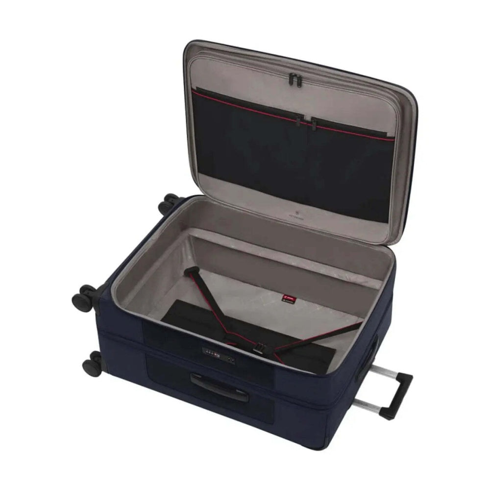 Victorinox 7.0 Werks Traveller Expandable Softside Suitcase Luggage L Navy Large