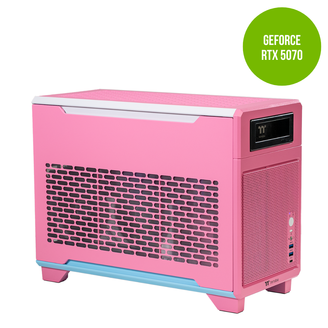 Thermaltake Nomad PRO Gaming Desktop PC ( Intel 14600KF / RTX 5070 / 32GB RAM) - Bubble Pink Edition