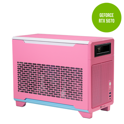 Thermaltake Nomad PRO Gaming Desktop PC ( Intel 14600KF / RTX 5070 / 32GB RAM) - Bubble Pink Edition