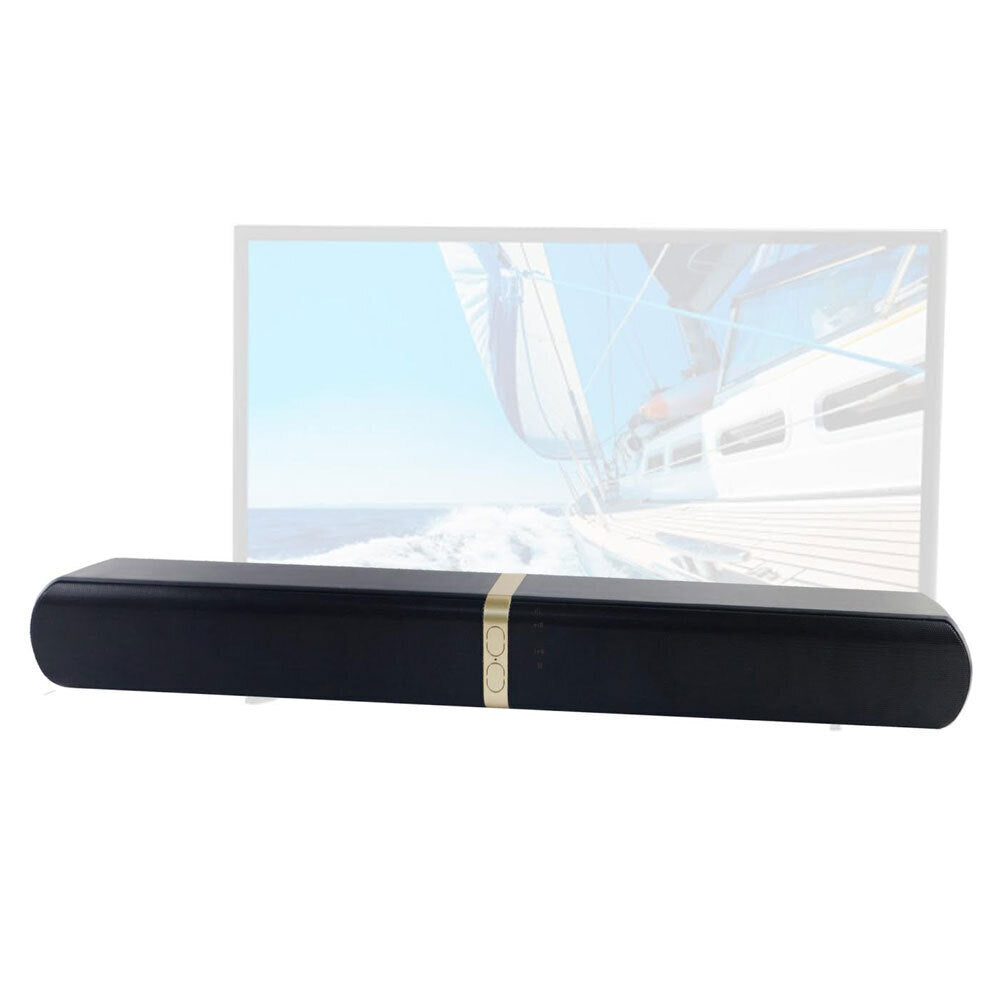 Sansai Wireless Soundbar with Bluetooth 4.0 & FM Radio (Gold)