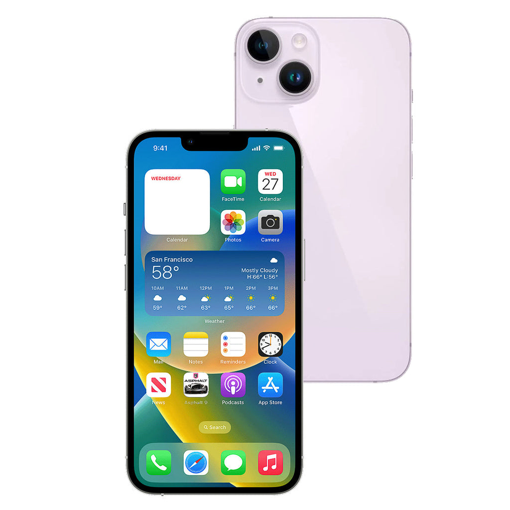 Apple iPhone 14 128GB (Purple) [*Refurbished: As new]