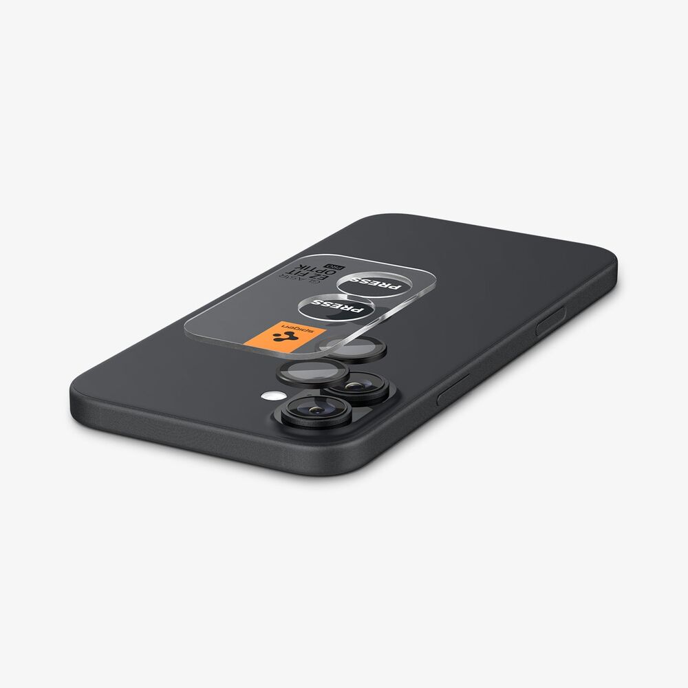 Spigen Apple iPhone 17 EZ Fit GLAS.tR Optik Pro 2PCS Camera Lens Protector - Black