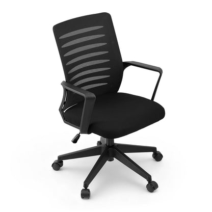 Artiss Ergonomic Office Chair Mesh Computer Desk Chairs with Lumbar Support (Black)