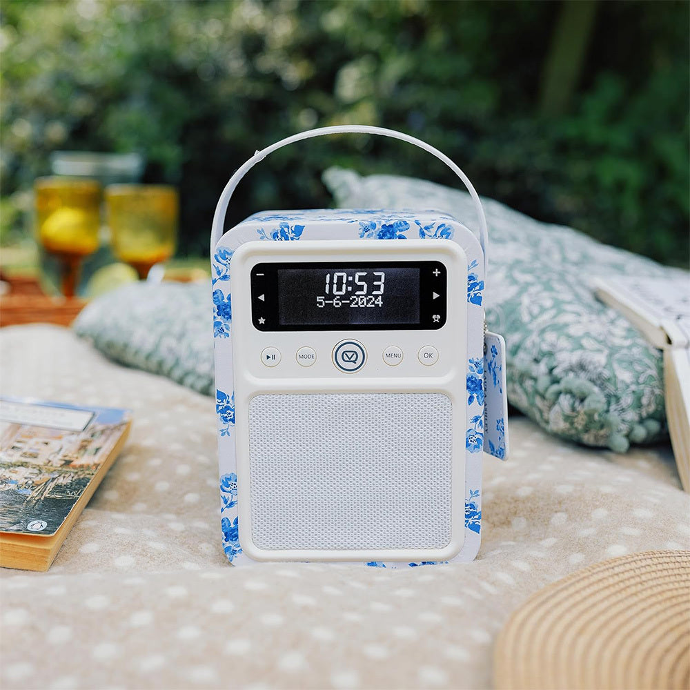 VQ Monty DAB+ Digital FM Radio/Bluetooth Speaker Laura Ashley (China Rose)