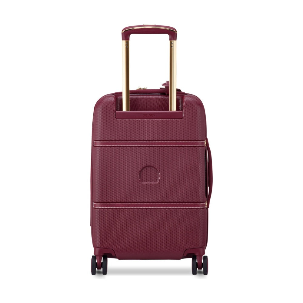 Delsey Chatelet Air 2.0 Carry On 4 Wheel Suitcase with TSA Lock Burgundy 55 cm