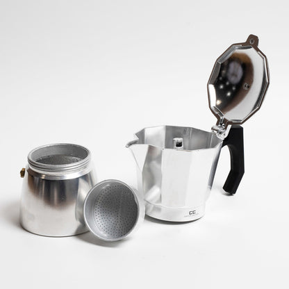 Coffee Culture 19cm Stovetop Coffee Maker 6-Cup Moka Italian Espresso Pot Silver