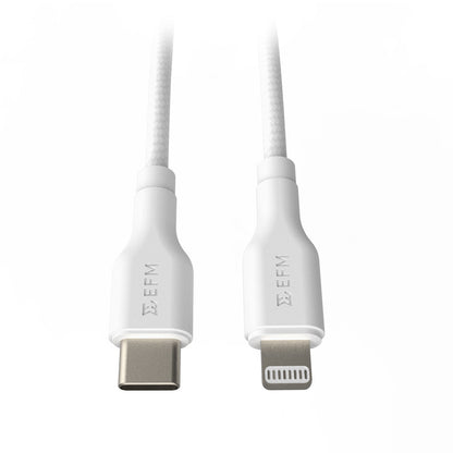 EFM Type-C to Lighting 2M Charging Cable (White)