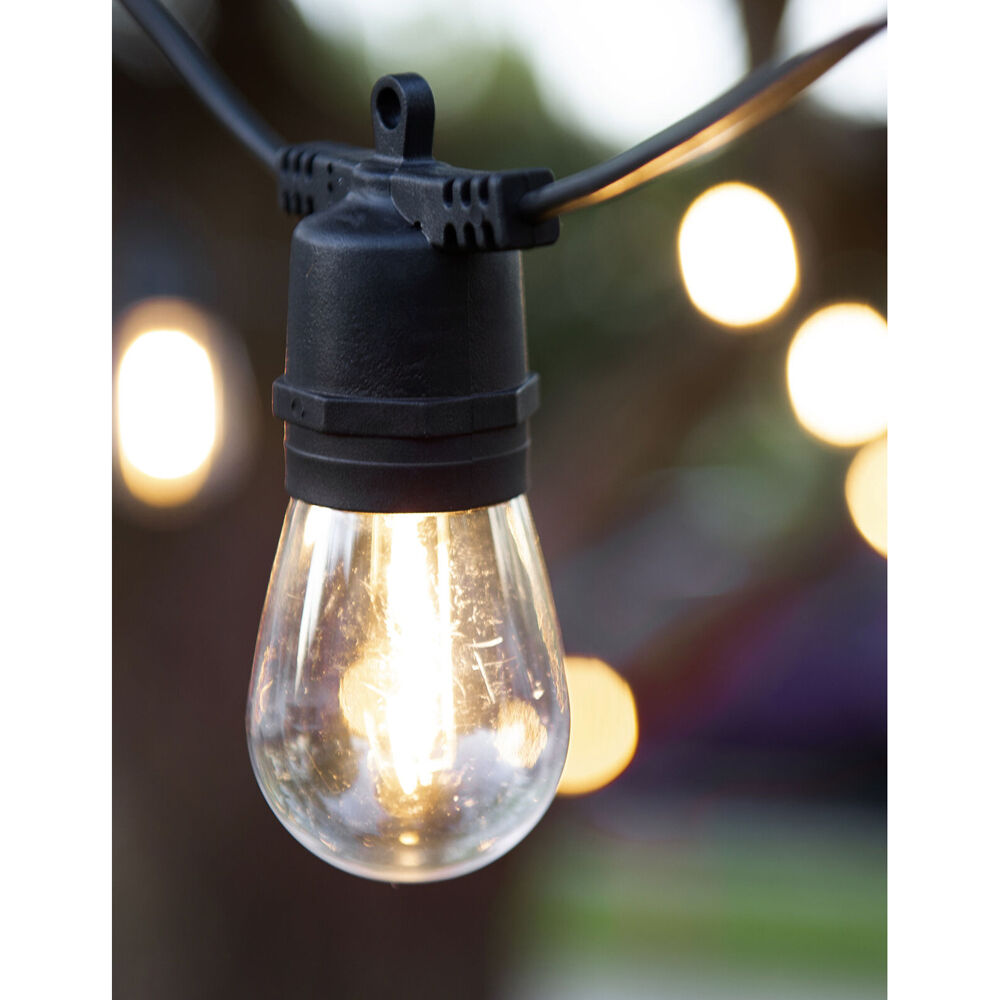 LumiFX 50 Bulb LED WIFI Smart Festoon Lights 20m Warm White