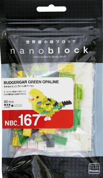 Nanoblock Budgerigar Green Opaline