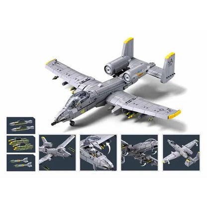 Sluban 1/44 701pc Model Bricks A10CS Attack Aircraft