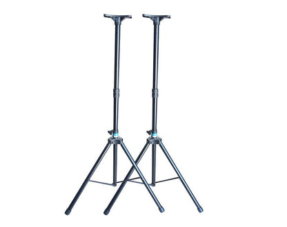 Freedom Heavy Duty Speaker Stands Pair Top Hat Mounting Bracket 2m Height