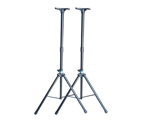Freedom Heavy Duty Speaker Stands Pair Top Hat Mounting Bracket 2m Height