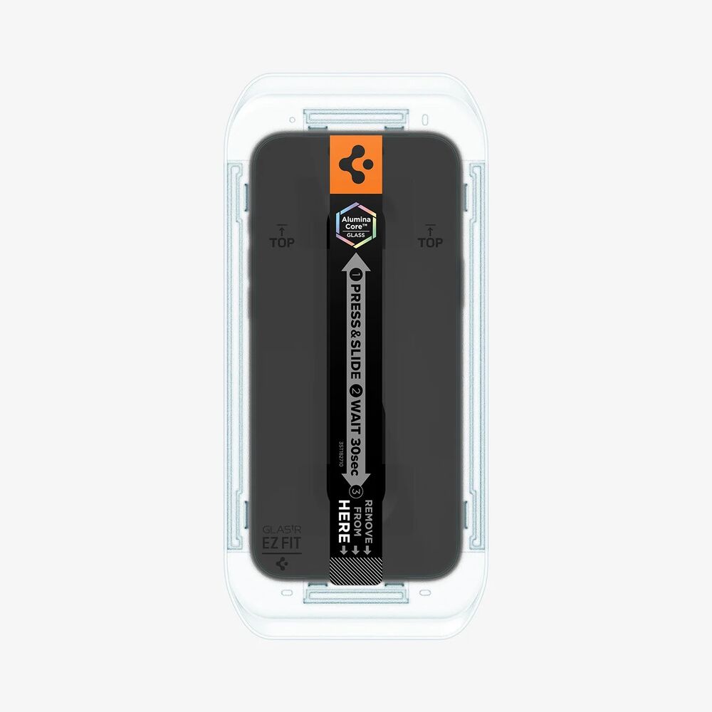 Spigen Apple iPhone 17 Pro EZ Fit GLAS.tR Privacy 2PCS Glass Screen Protector - Black