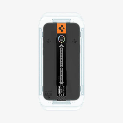 Spigen Apple iPhone 17 Pro EZ Fit GLAS.tR Privacy 2PCS Glass Screen Protector - Black