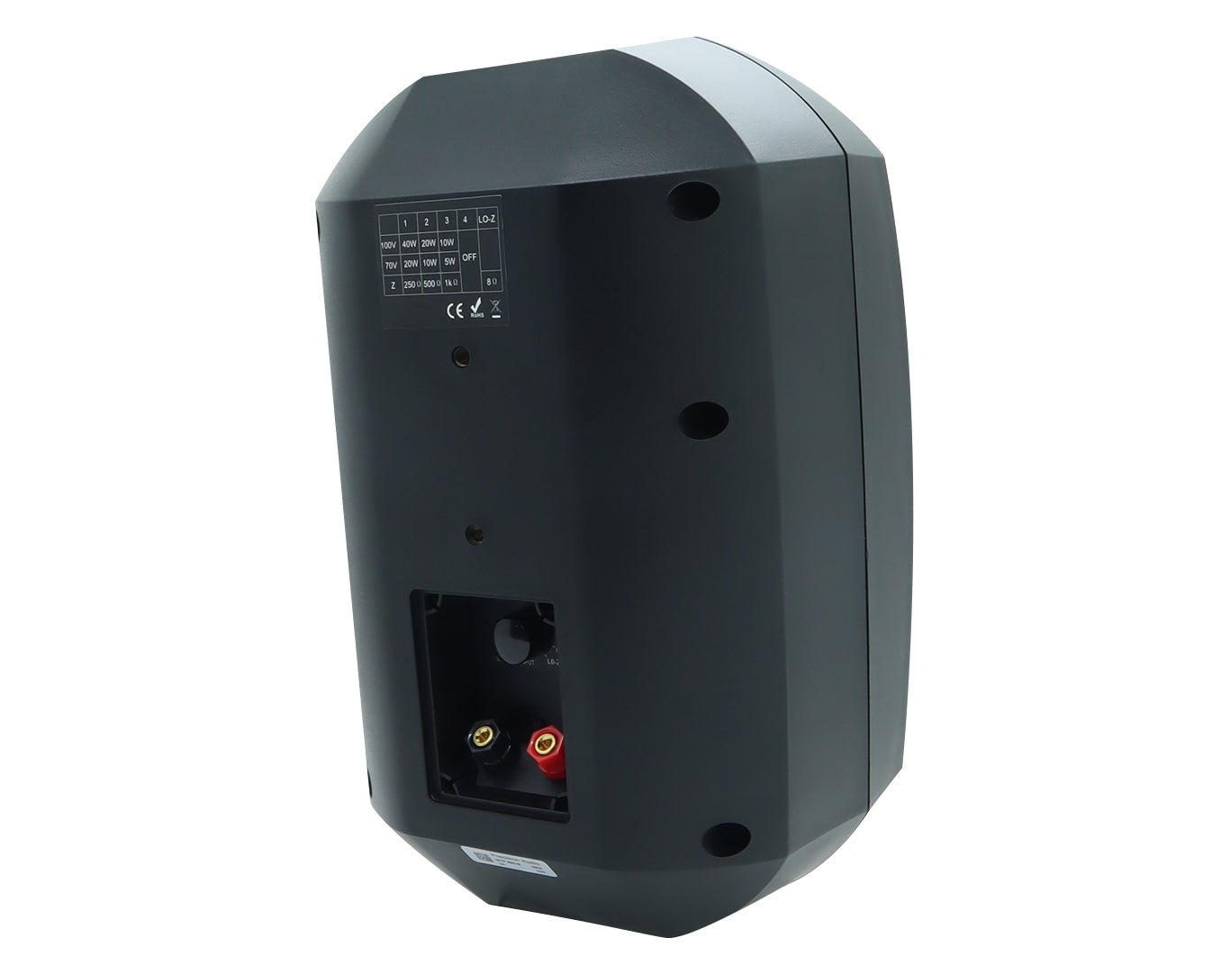 Weconic Outdoor Speaker Package with 320W Bluetooth Amplifier Black 184C+4xWTP660BLK