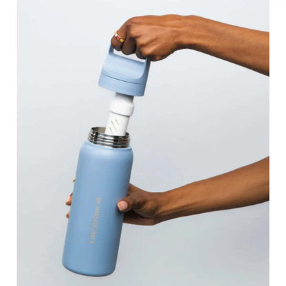 LifeStraw Go 2.0 700ml Stainless Steel Water Filter Bottle Icelandic Blue