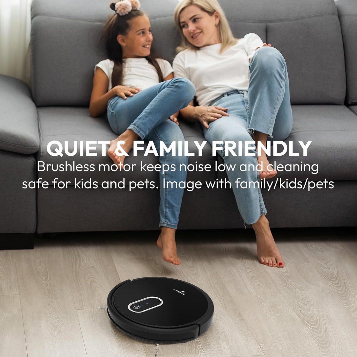 Mygenie Hydraclean Robotic Vacuum (Black)