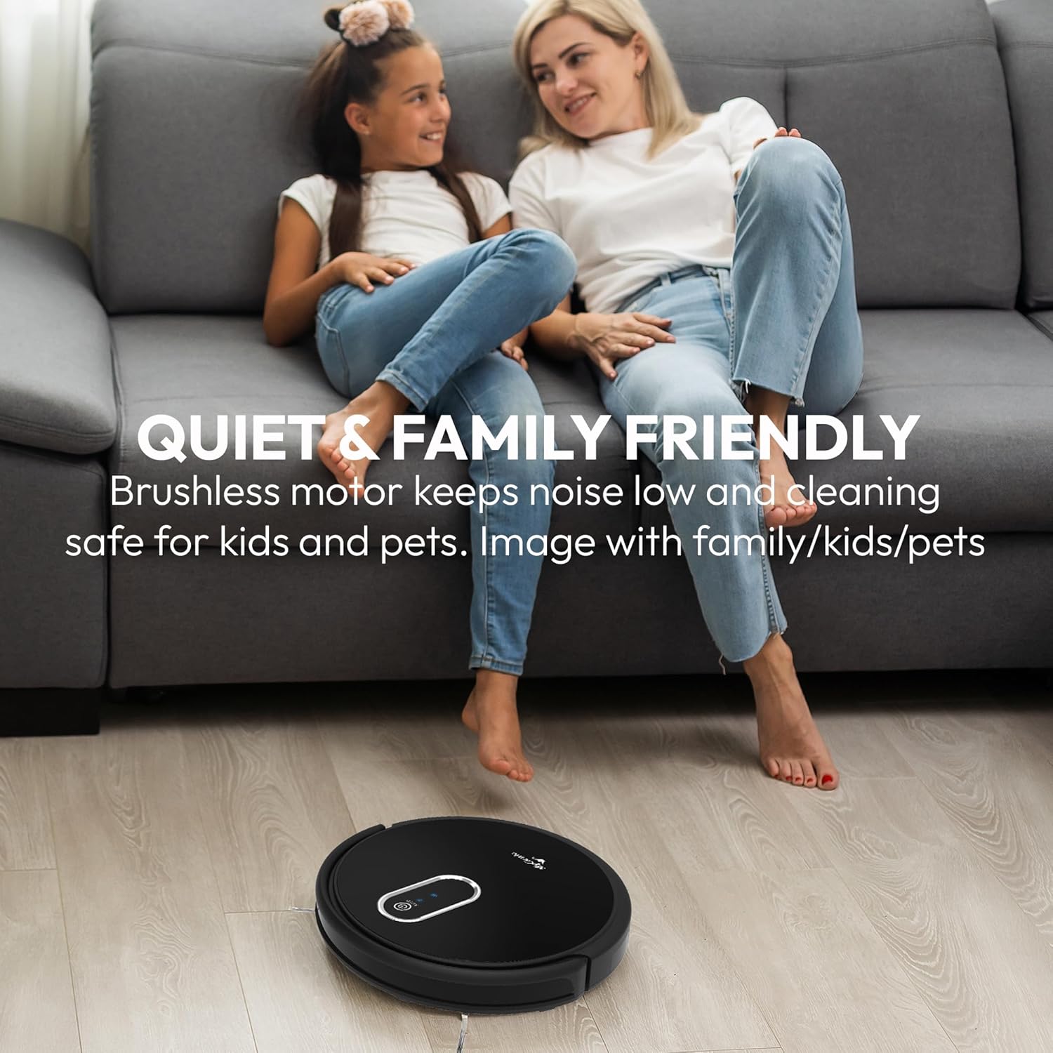 Mygenie Hydraclean Robotic Vacuum (Black)