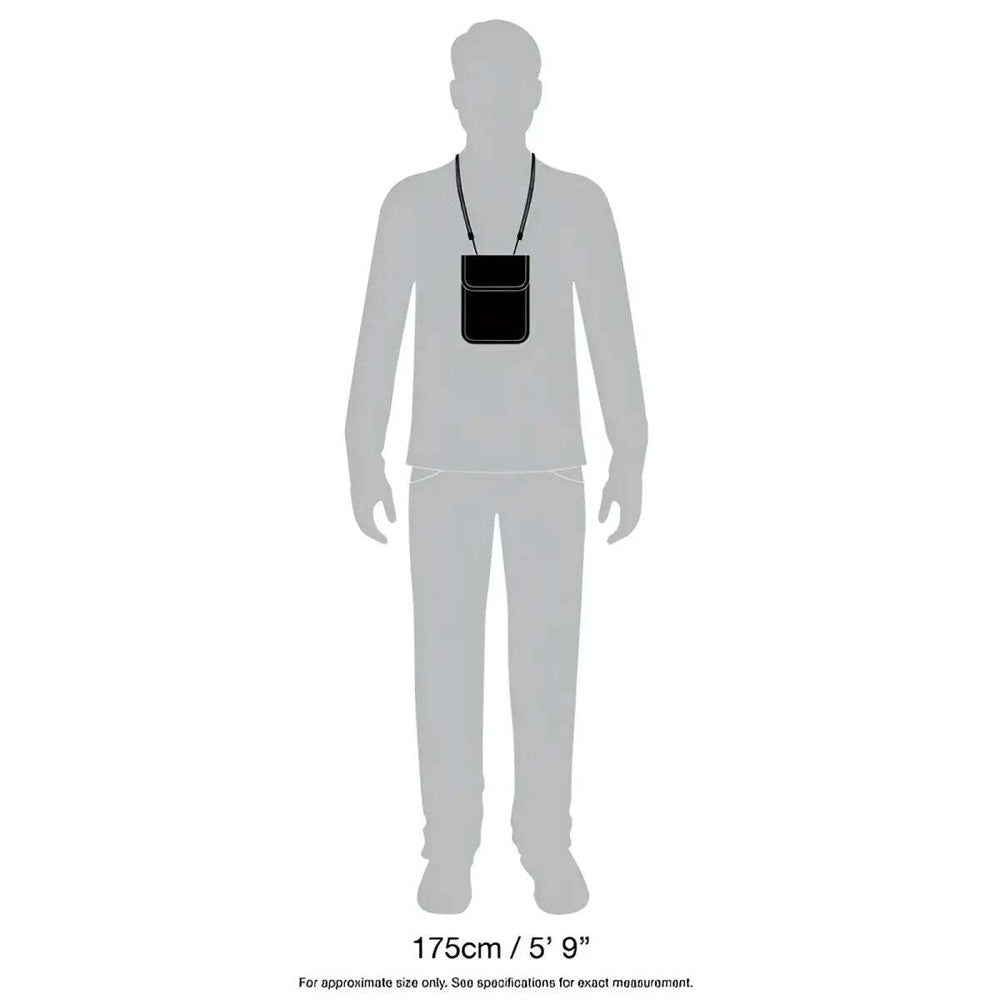 Pacsafe Coversafe X75 RFID Blocking Neck Pouch - Black