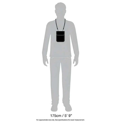 Pacsafe Coversafe X75 RFID Blocking Neck Pouch - Black