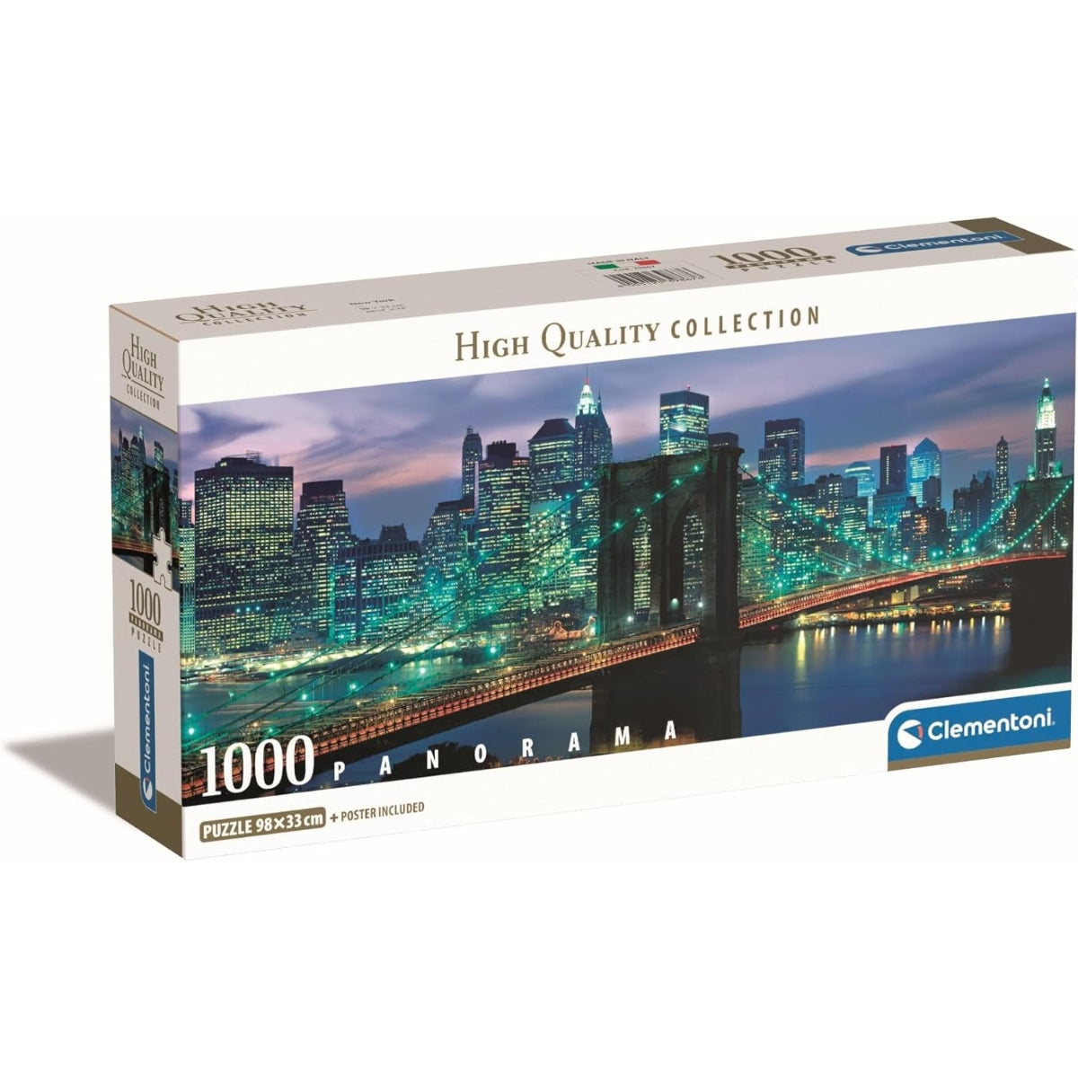 Clementoni 1000-Pieces Brooklyn Bridge Panorama Puzzle
