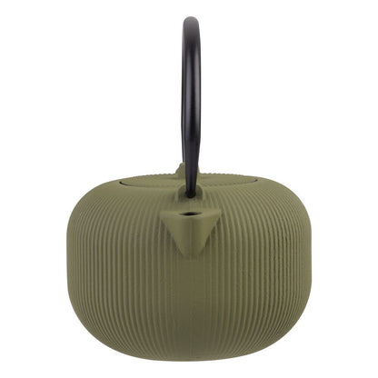Teaology Serenity Cast Iron Teapot - 700ml - Olive