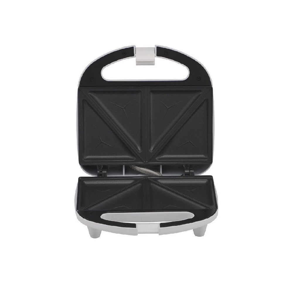 Tiffany 2 Slice Sandwich Maker 750W Nonstick Plates Cool Touch Handle (White)