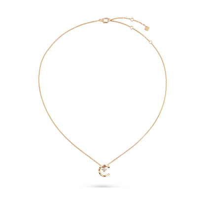 COCO Necklace, Beige Gold and Diamonds