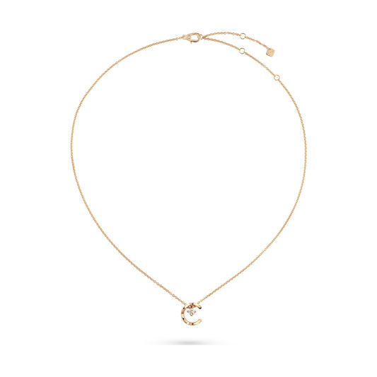 COCO Necklace, Beige Gold and Diamonds