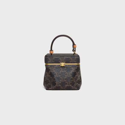 Cube in Triomphe Canvas and Natural Calfskin