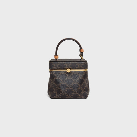 Cube in Triomphe Canvas and Natural Calfskin