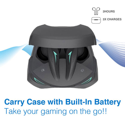 Laser TWS Gaming Earphones with ANC and Low Latency (Black)
