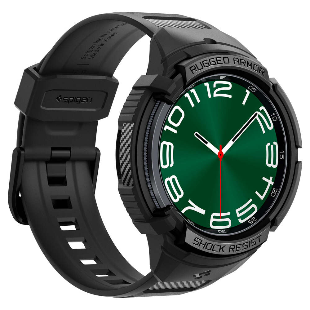 Spigen Galaxy Watch 6 Classic 47mm Rugged Armor Pro Band Case (Black)