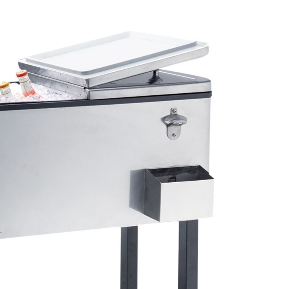 Heller Alfresco 80L Ice Drink Cooler Cart Trolley