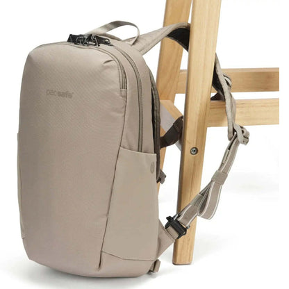 Pacsafe V Tech Anti-Theft RFID Blocking 16" Laptop Backpack 12L Beige