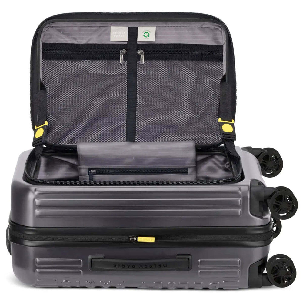 Delsey Securtime Zip 55 cm Top Opening 4-Wheel Expandable Cabin Suitcase - Grey
