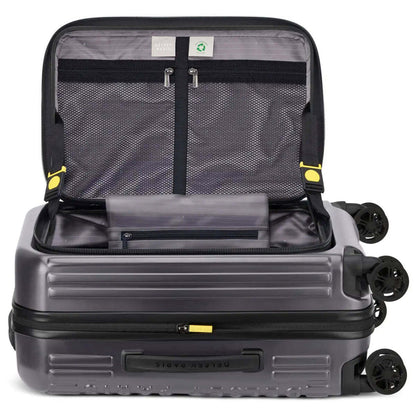 Delsey Securtime Zip 55 cm Top Opening 4-Wheel Expandable Cabin Suitcase - Grey