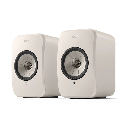 KEF LSX II LT Powered Hifi Speakers Pair (Stone White)