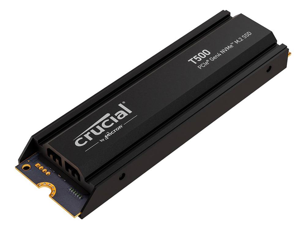 Crucial  T500 1TB PCIe Gen4 NVMe SSD with Heatsink