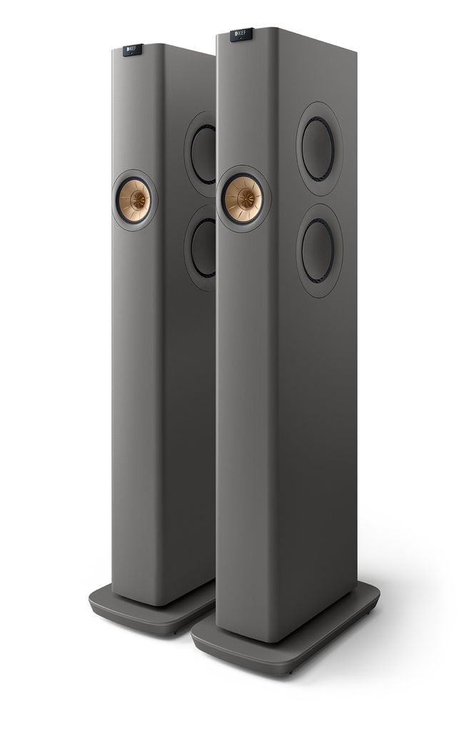 KEF LS60 Wireless Hifi Speakers Pair (Titanium Grey)
