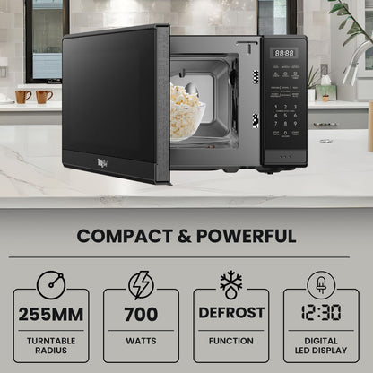 Total Chef 700W Microwave Oven 20L Black