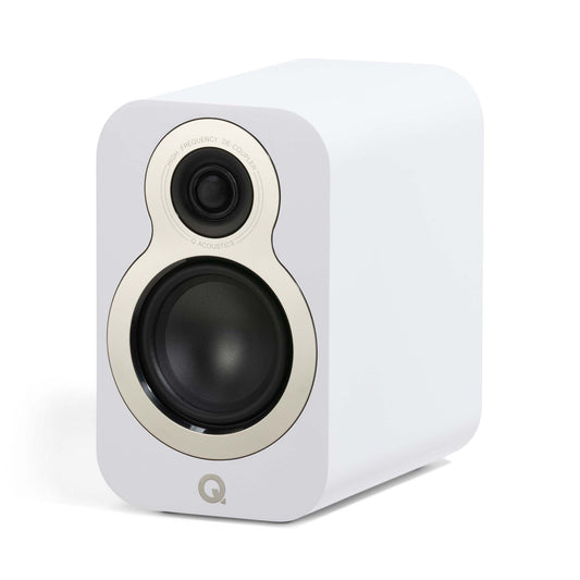 Q Acoustics 3010c Bookshelf Speakers Satin White Pair