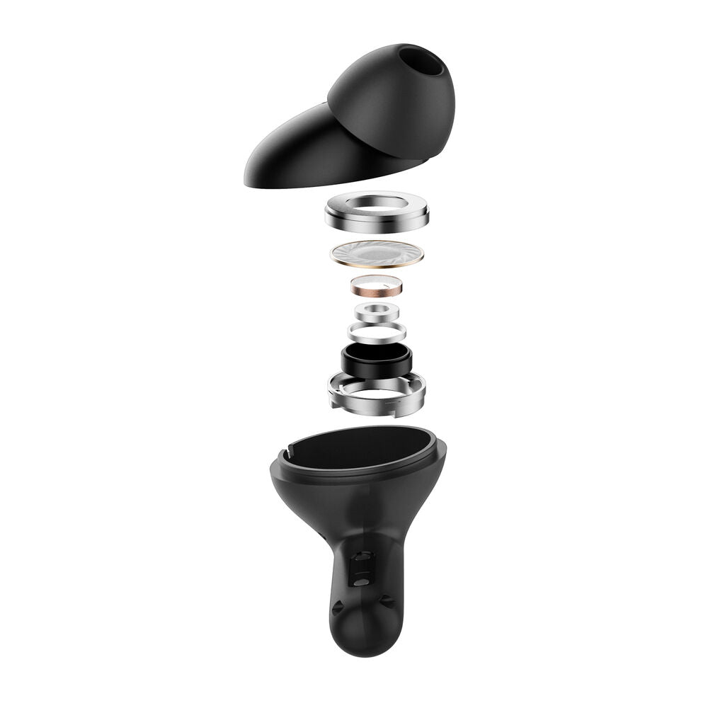 Spigen SPIGEN AUDIO Advanced Noise Cancellation in-Ear Earbuds SA-TW S10 Earphone (Black)