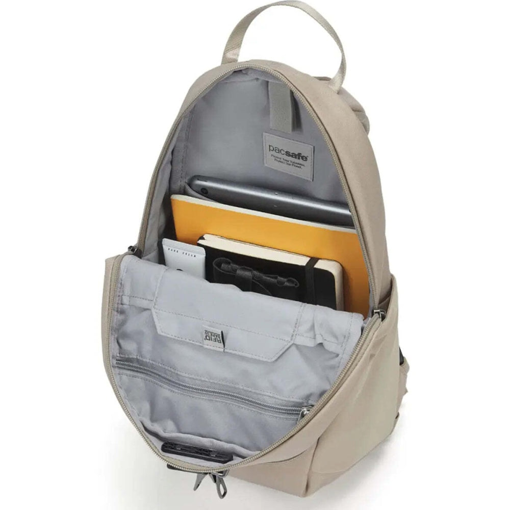 Pacsafe V Tech Anti-Theft RFID Blocking 16" Laptop Backpack 12L Beige