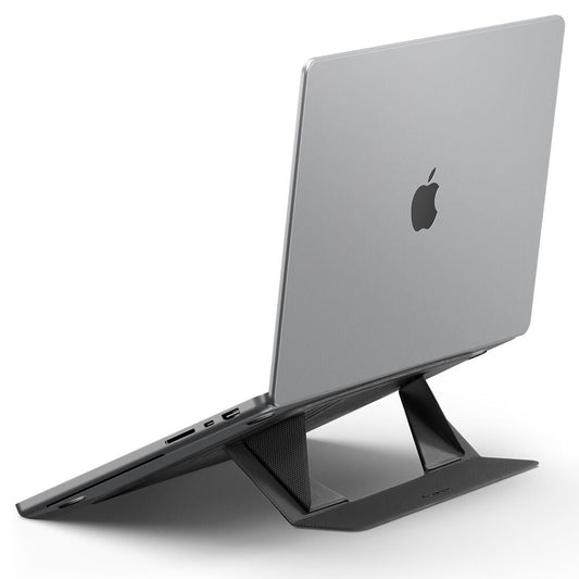 Spigen LD201-S6 Slim Fold Non Adhesive Laptop MacBook Tablet Stand (Black)