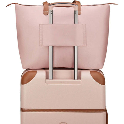 Delsey Luggage Chatelet Air 2.0 Tote Bag Recycled Material Lockable Zip Pink