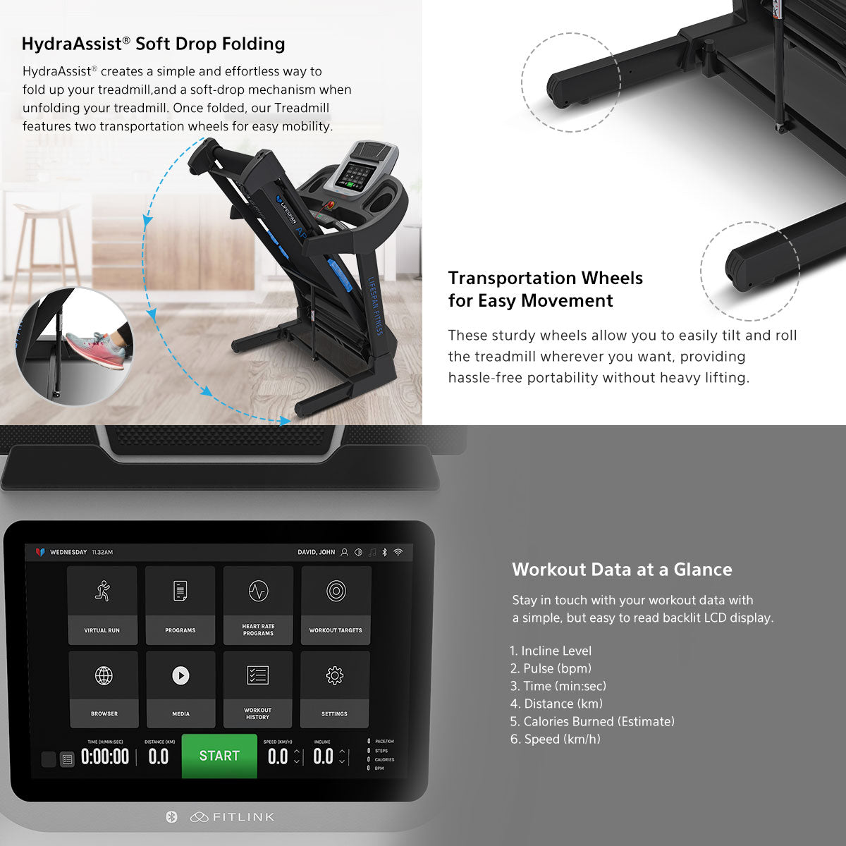 Lifespan Fitness Apex 2 Smart Treadmill