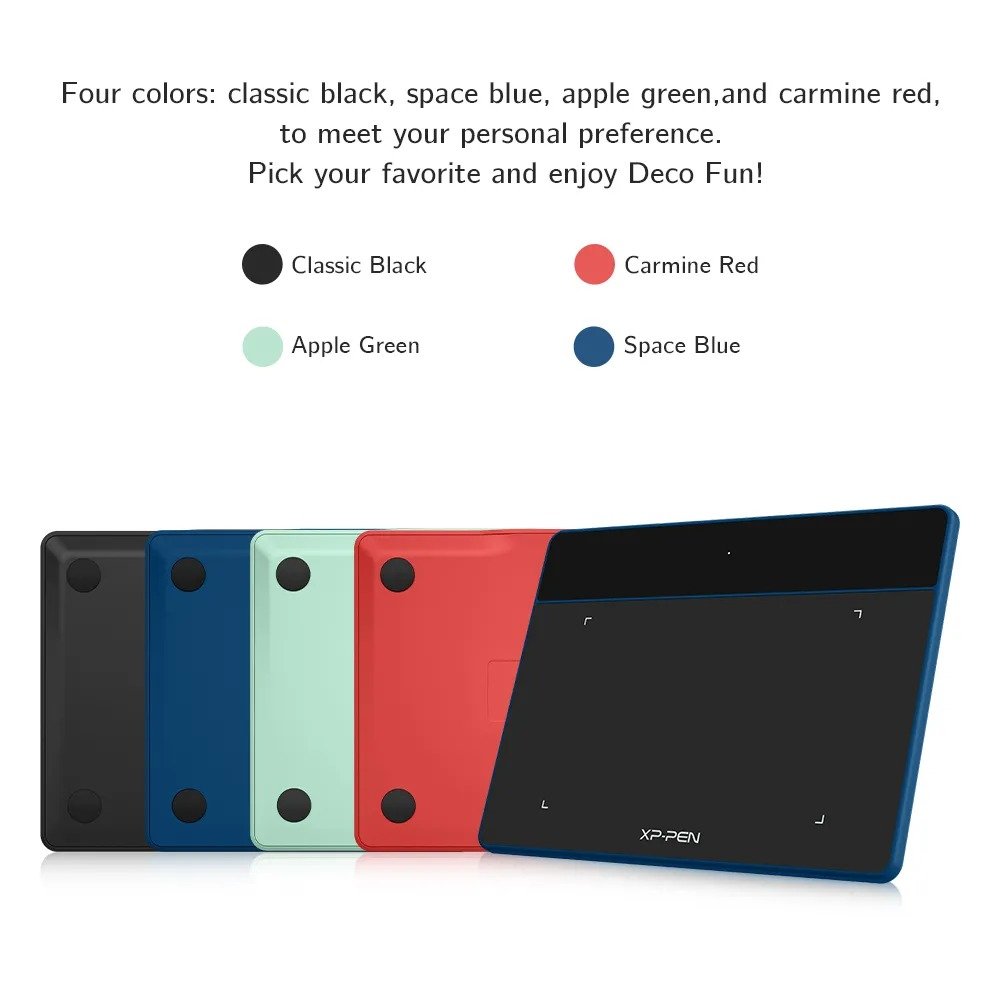 XPPen Deco Fun XS Graphics Tablet - Black
